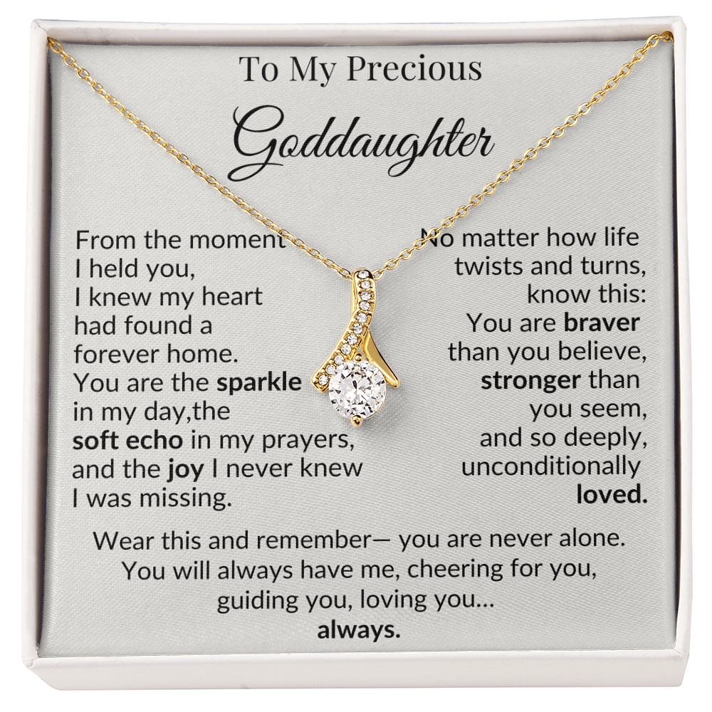 To My Goddaughter Necklace – A Heartfelt Gift of Love and Encouragement