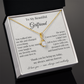 To My Beautiful Girlfriend – Heartfelt Gift Necklace with Romantic Message Card