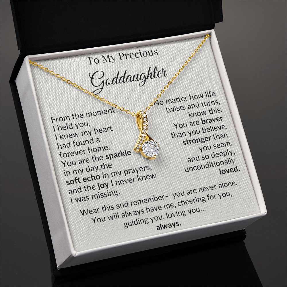 To My Goddaughter Necklace – A Heartfelt Gift of Love and Encouragement