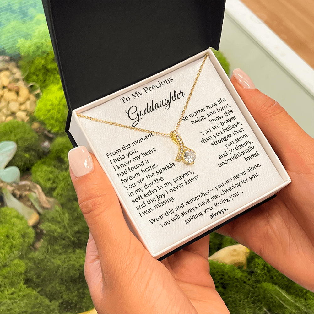 To My Goddaughter Necklace – A Heartfelt Gift of Love and Encouragement