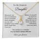 To My Dearest Daughter - "My Heart Is Always With You" Sentimental Necklace Gift from Dad