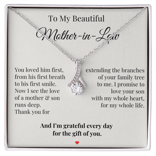 To My Beautiful Mother-in-Law – Sentimental Gift from Daughter-in-Law with Heartfelt Message