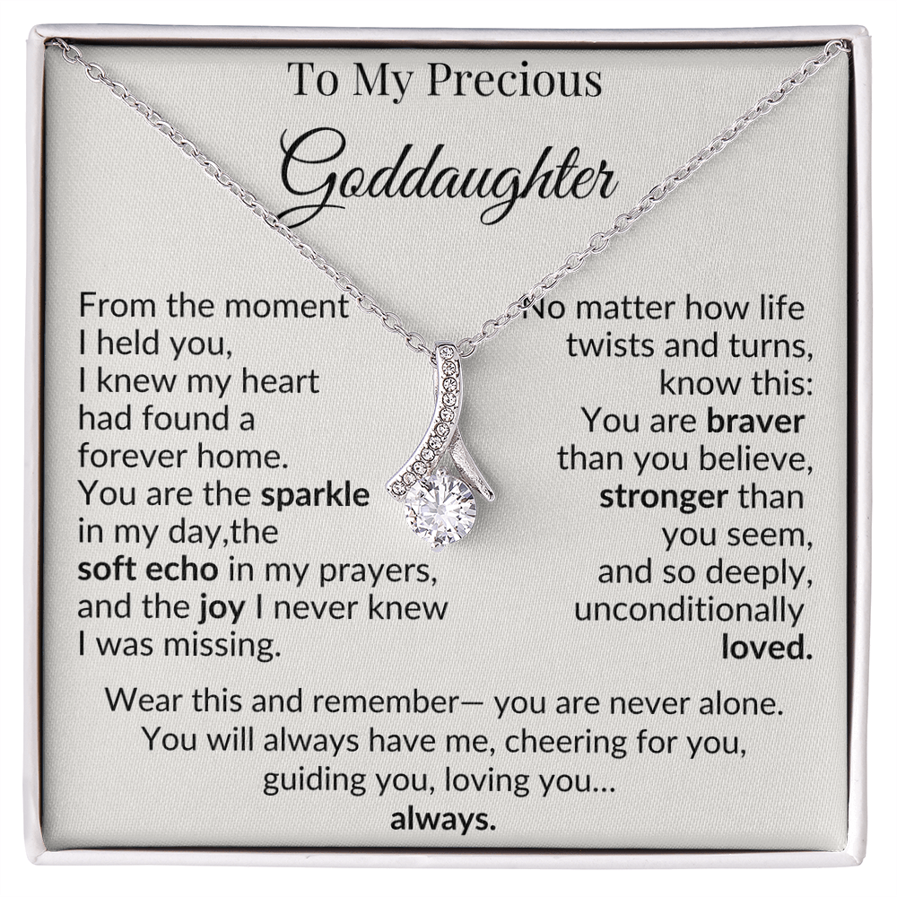 To My Goddaughter Necklace – A Heartfelt Gift of Love and Encouragement