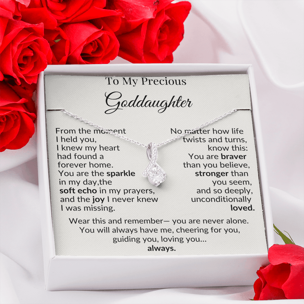 To My Goddaughter Necklace – A Heartfelt Gift of Love and Encouragement