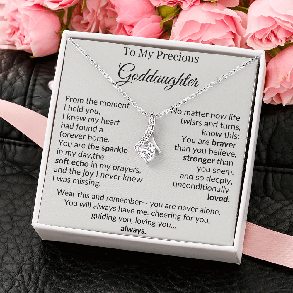 To My Goddaughter Necklace – A Heartfelt Gift of Love and Encouragement