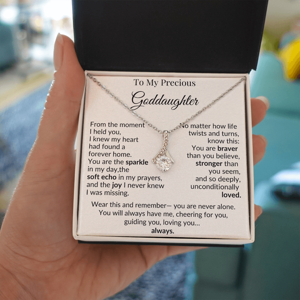 To My Goddaughter Necklace – A Heartfelt Gift of Love and Encouragement