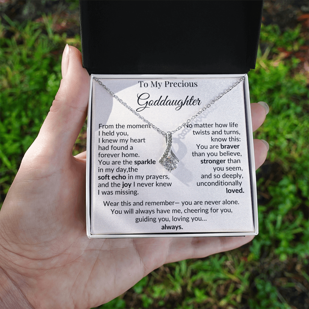 To My Goddaughter Necklace – A Heartfelt Gift of Love and Encouragement