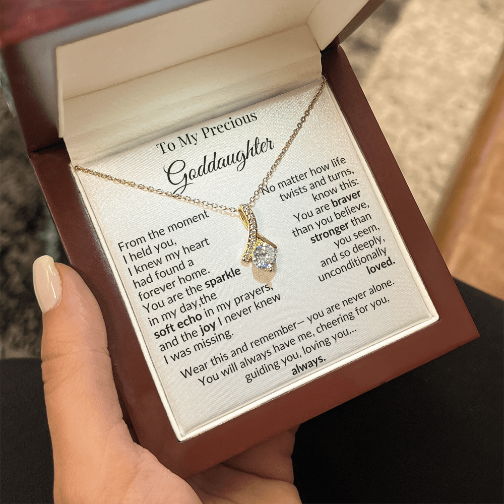 To My Goddaughter Necklace – A Heartfelt Gift of Love and Encouragement