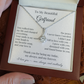 To My Beautiful Girlfriend – Heartfelt Gift Necklace with Romantic Message Card