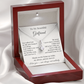 To My Beautiful Girlfriend – Heartfelt Gift Necklace with Romantic Message Card