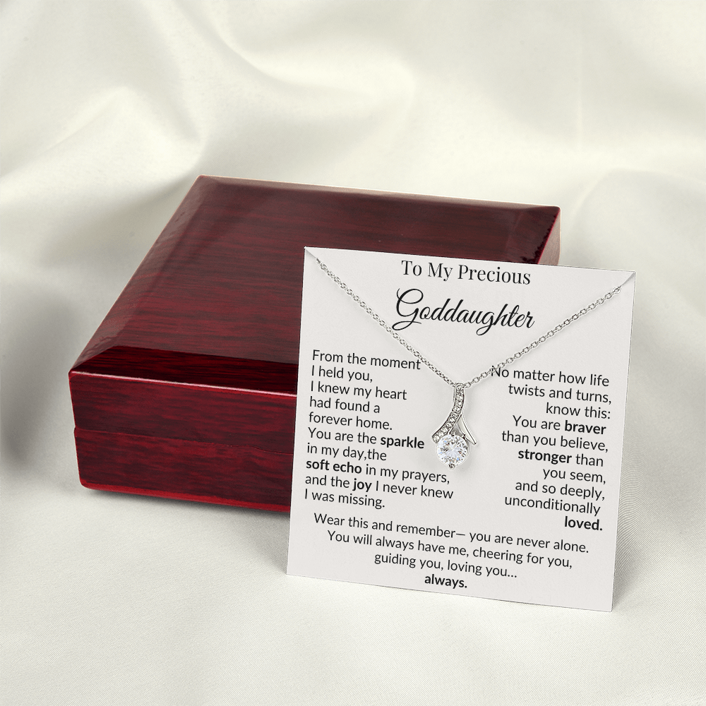 To My Goddaughter Necklace – A Heartfelt Gift of Love and Encouragement