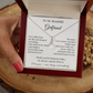 To My Beautiful Girlfriend – Heartfelt Gift Necklace with Romantic Message Card
