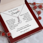 To My Dearest Daughter - "My Heart Is Always With You" Sentimental Necklace Gift from Dad