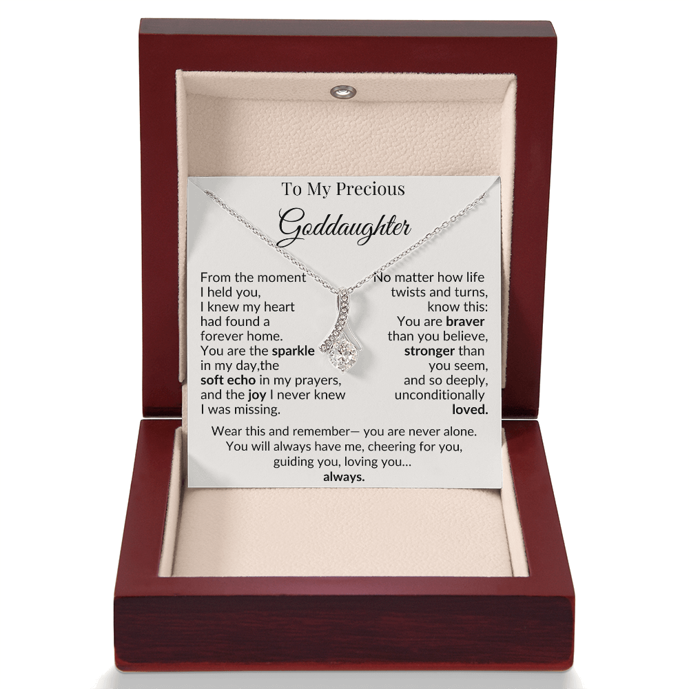 To My Goddaughter Necklace – A Heartfelt Gift of Love and Encouragement