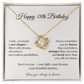 Happy 18th Birthday Necklace – Meaningful Jewelry Gift for Daughter, Granddaughter, Niece, or Best Friend – Celebrate Her Beautiful New Chapter
