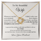 Romantic Gift for Wife – Necklace with Emotional Letter from Husband