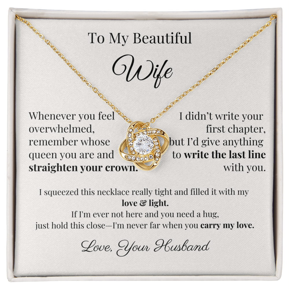 Romantic Gift for Wife – Necklace with Emotional Letter from Husband