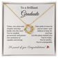"To a Brilliant Graduate" Necklace – Graduation Gift for Her, Class of 2025 Jewelry