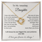 To My Amazing Daughter - Interlocking Circles Necklace Gift from Dad