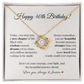 40th Birthday Necklace for Her – Celebrate Four Fabulous Decades with Love and Dreams – Meaningful Gift for Women Turning 40