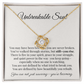 “Unbreakable Soul” Encouragement Necklace – Gift for Women Going Through Hard Times