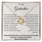 To My Godmother – Sentimental Necklace Gift from Godchild | Forever Cherished & Held Close