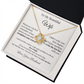 Romantic Gift for Wife – Necklace with Emotional Letter from Husband