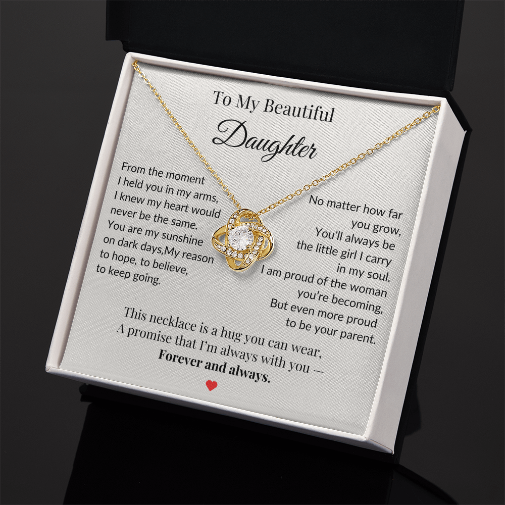 To My Daughter Necklace  – A Bond That Shines Forever