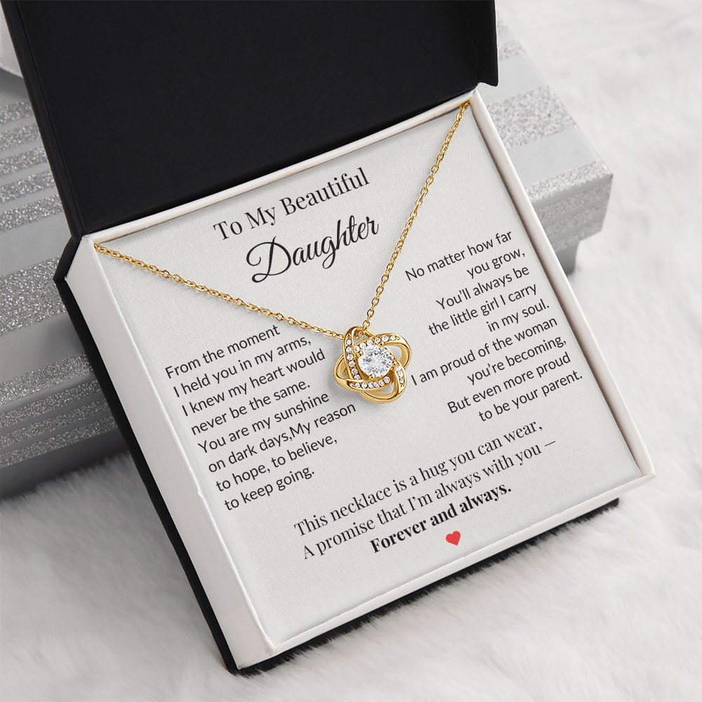 To My Daughter Necklace  – A Bond That Shines Forever