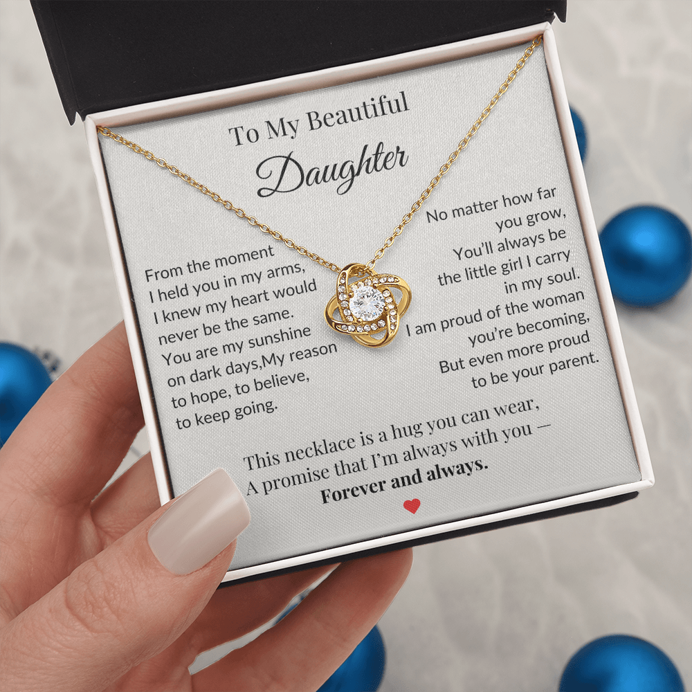 To My Daughter Necklace  – A Bond That Shines Forever