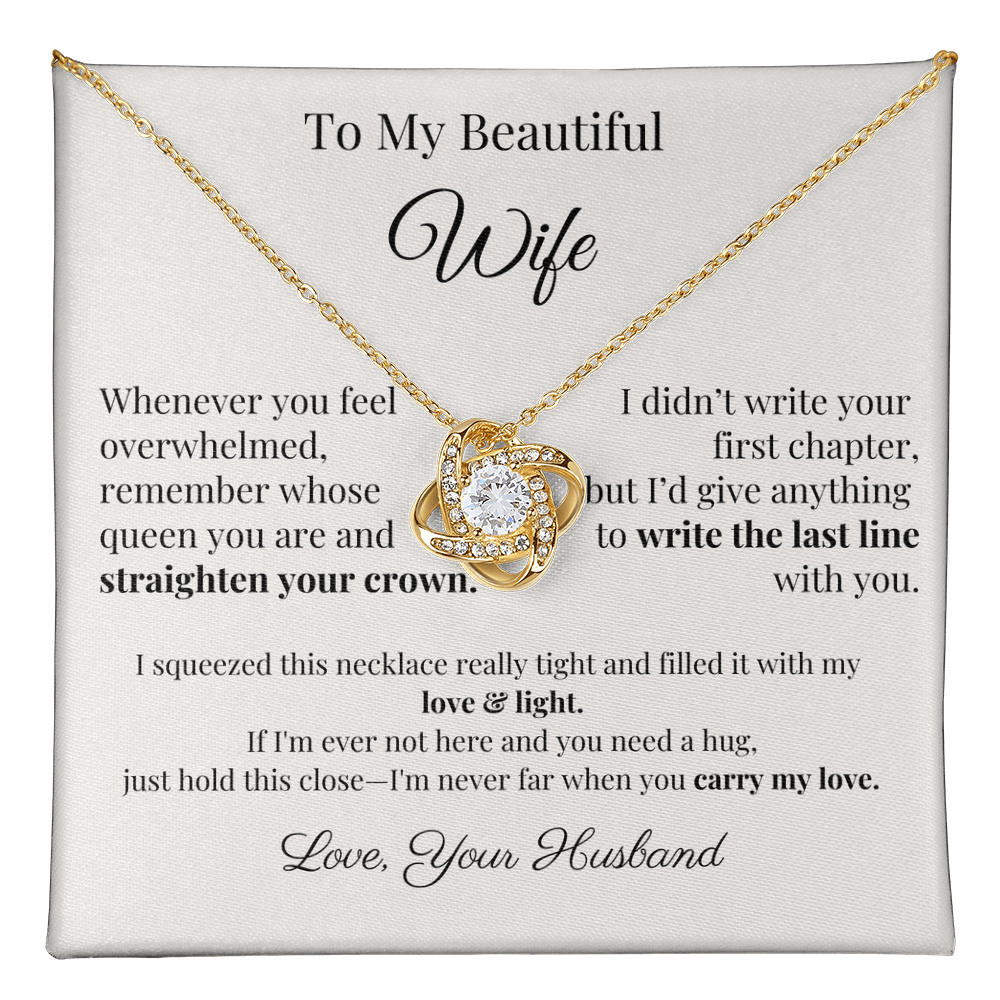 Romantic Gift for Wife – Necklace with Emotional Letter from Husband