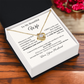 Romantic Gift for Wife – Necklace with Emotional Letter from Husband
