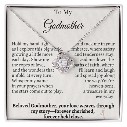 To My Godmother – Sentimental Necklace Gift from Godchild | Forever Cherished & Held Close