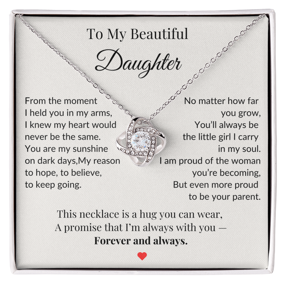 To My Daughter Necklace  – A Bond That Shines Forever
