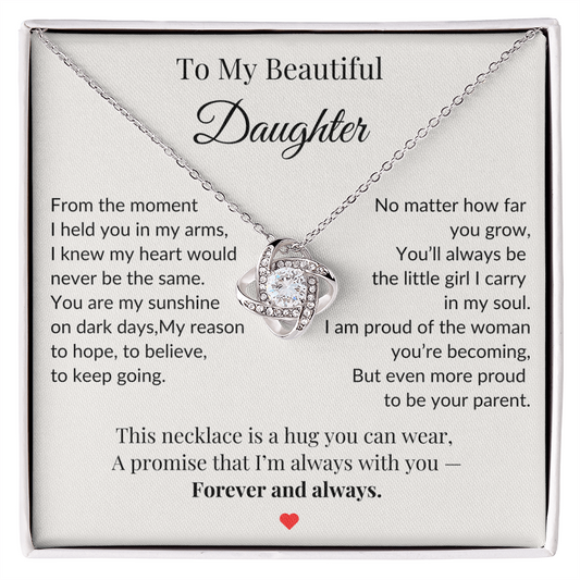 To My Daughter Necklace  – A Bond That Shines Forever