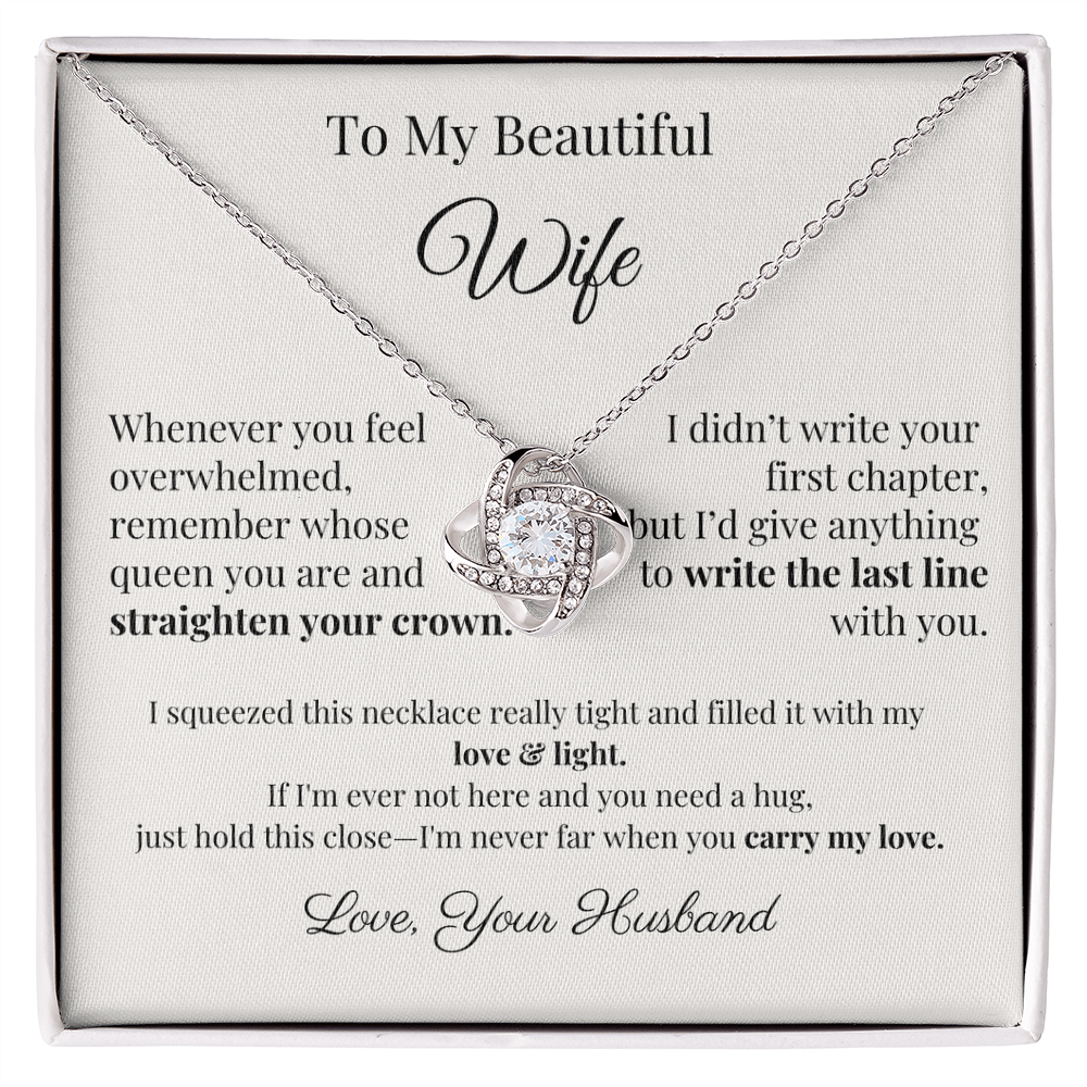 Romantic Gift for Wife – Necklace with Emotional Letter from Husband