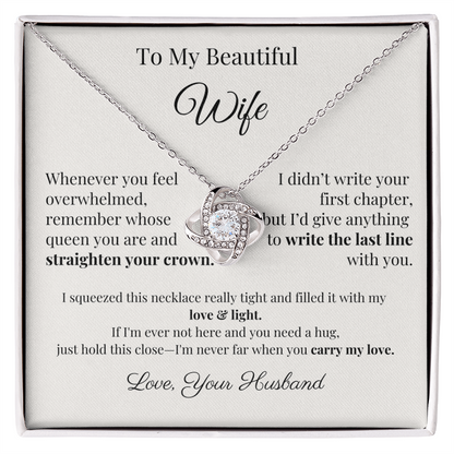 Romantic Gift for Wife – Necklace with Emotional Letter from Husband
