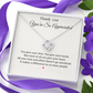 Thank You Necklace – You're So Appreciated | Heartfelt Appreciation Gift