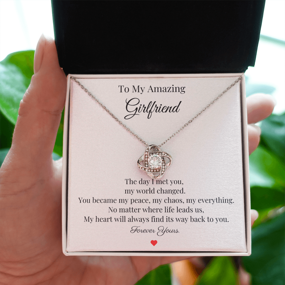 To My Amazing Girlfriend – “Forever Yours” Necklace Gift