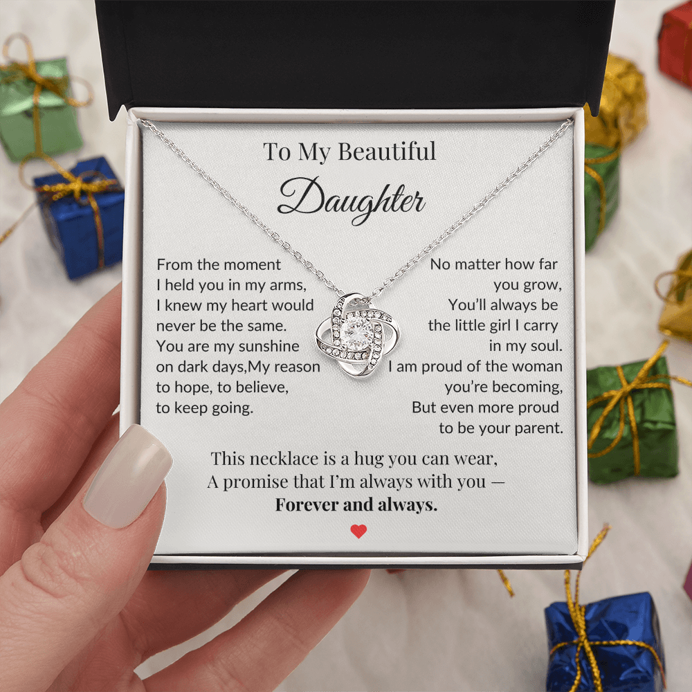 To My Daughter Necklace  – A Bond That Shines Forever