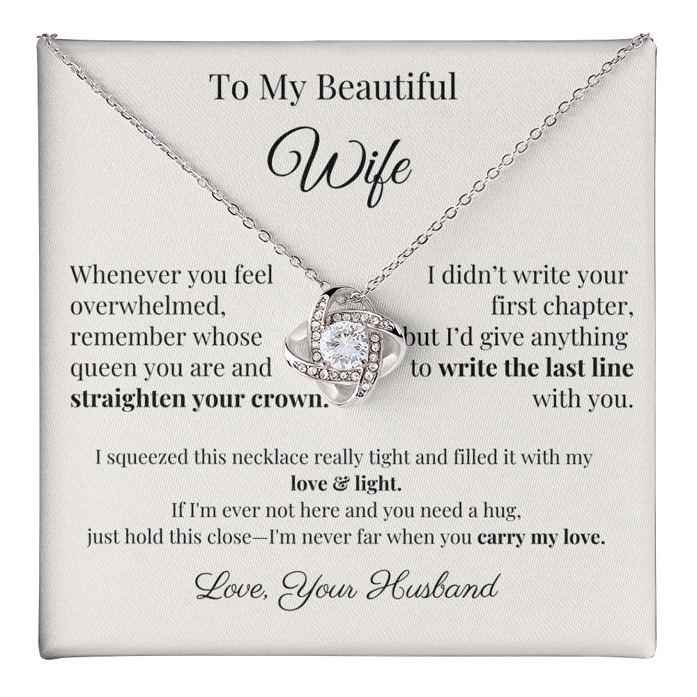 Romantic Gift for Wife – Necklace with Emotional Letter from Husband