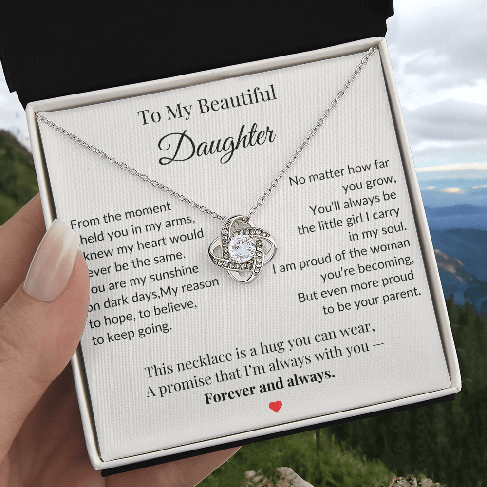 To My Daughter Necklace  – A Bond That Shines Forever