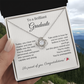 "To a Brilliant Graduate" Necklace – Graduation Gift for Her, Class of 2025 Jewelry