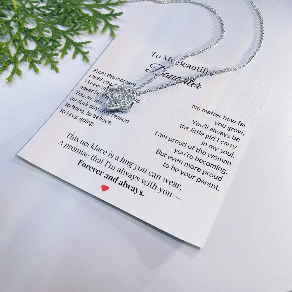 To My Daughter Necklace  – A Bond That Shines Forever