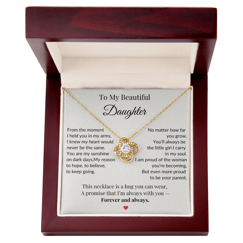 To My Daughter Necklace  – A Bond That Shines Forever