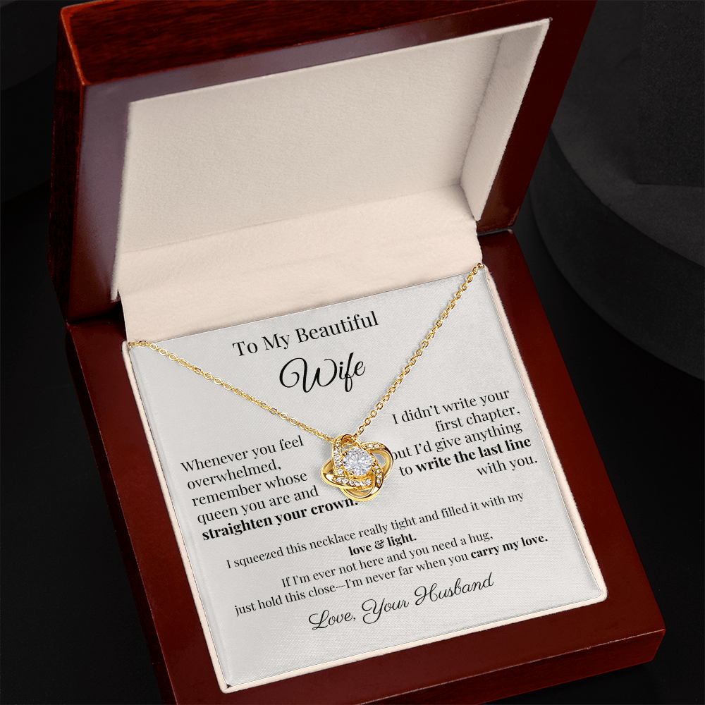 Romantic Gift for Wife – Necklace with Emotional Letter from Husband