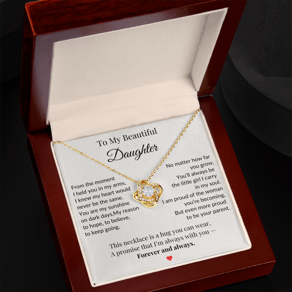 To My Daughter Necklace  – A Bond That Shines Forever