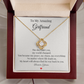 To My Amazing Girlfriend – “Forever Yours” Necklace Gift