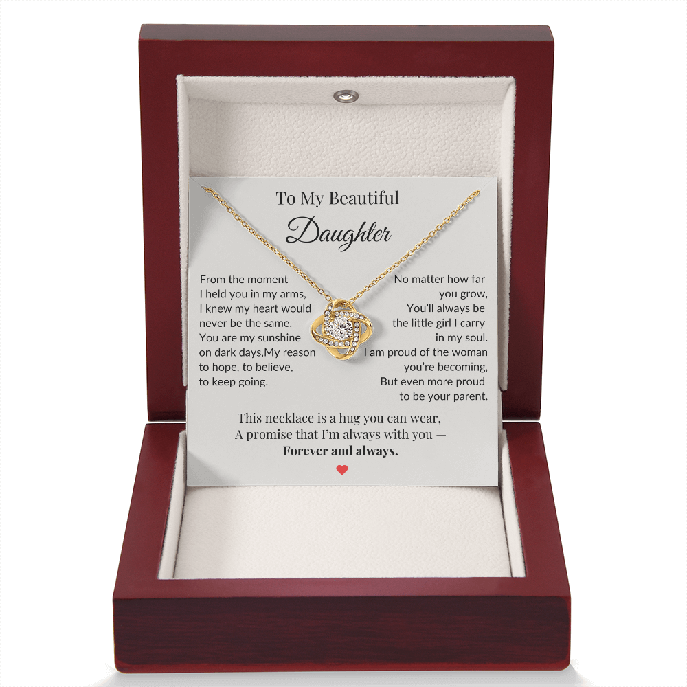 To My Daughter Necklace  – A Bond That Shines Forever