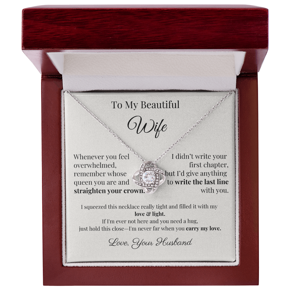 Romantic Gift for Wife – Necklace with Emotional Letter from Husband